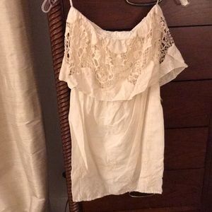 Glam strapless mini dress